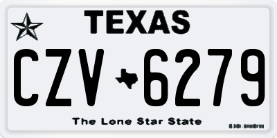 TX license plate CZV6279