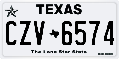 TX license plate CZV6574