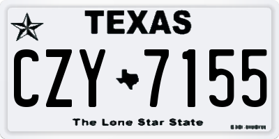 TX license plate CZY7155