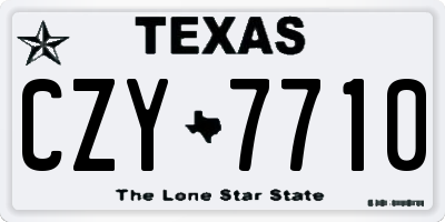 TX license plate CZY7710