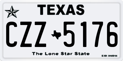 TX license plate CZZ5176