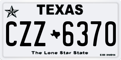 TX license plate CZZ6370