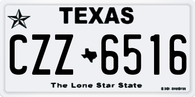 TX license plate CZZ6516