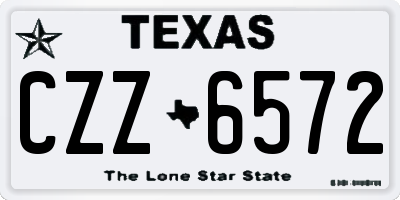 TX license plate CZZ6572