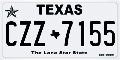 TX license plate CZZ7155