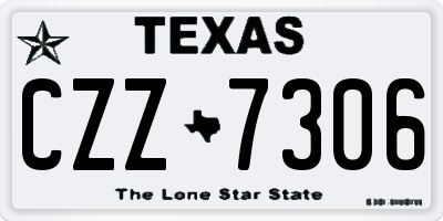 TX license plate CZZ7306