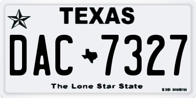 TX license plate DAC7327