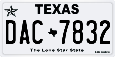 TX license plate DAC7832