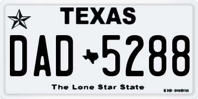 TX license plate DAD5288