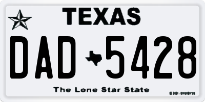 TX license plate DAD5428