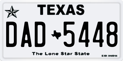 TX license plate DAD5448