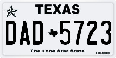 TX license plate DAD5723