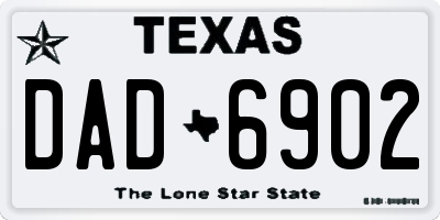 TX license plate DAD6902