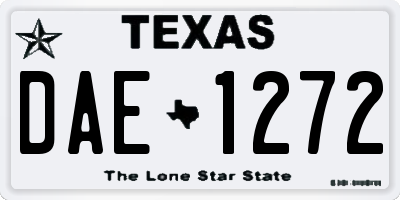 TX license plate DAE1272