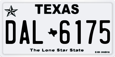 TX license plate DAL6175