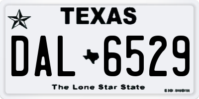 TX license plate DAL6529