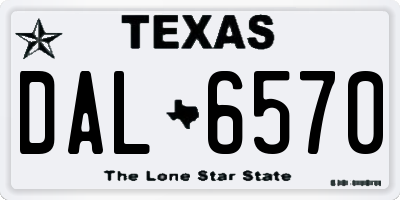 TX license plate DAL6570