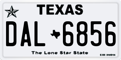 TX license plate DAL6856