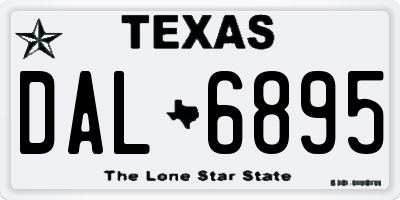 TX license plate DAL6895