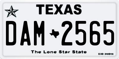 TX license plate DAM2565