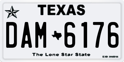 TX license plate DAM6176