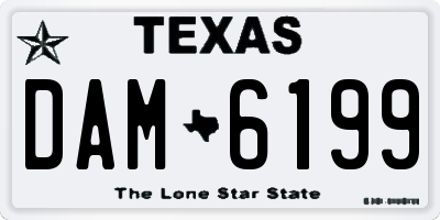 TX license plate DAM6199