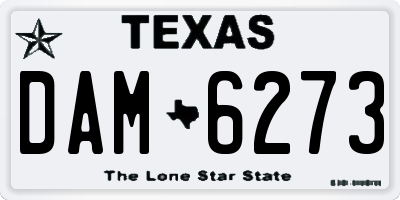 TX license plate DAM6273