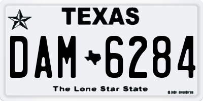 TX license plate DAM6284