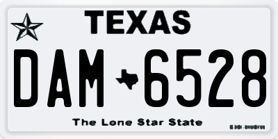 TX license plate DAM6528