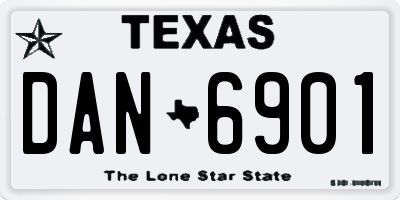 TX license plate DAN6901