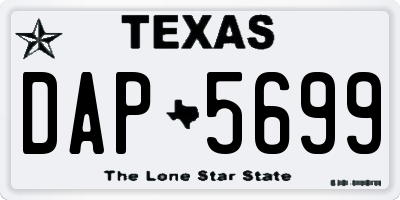 TX license plate DAP5699