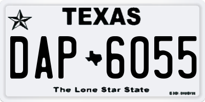 TX license plate DAP6055