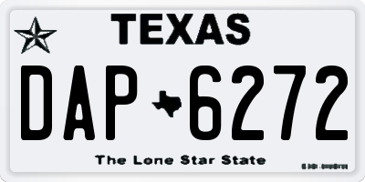 TX license plate DAP6272
