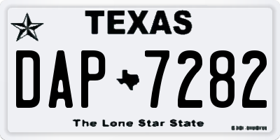 TX license plate DAP7282