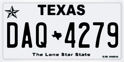 TX license plate DAQ4279