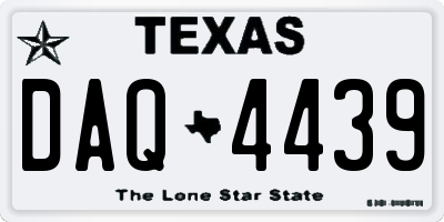 TX license plate DAQ4439
