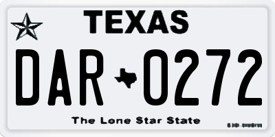 TX license plate DAR0272
