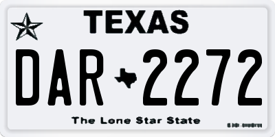 TX license plate DAR2272
