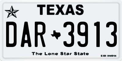TX license plate DAR3913