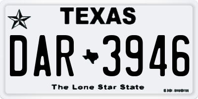 TX license plate DAR3946