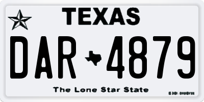 TX license plate DAR4879