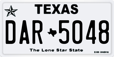 TX license plate DAR5048