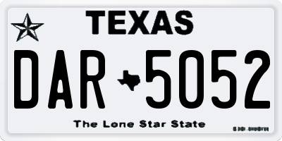 TX license plate DAR5052