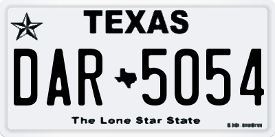 TX license plate DAR5054