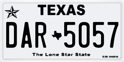 TX license plate DAR5057
