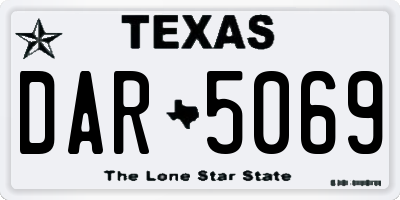 TX license plate DAR5069