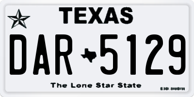 TX license plate DAR5129