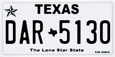 TX license plate DAR5130