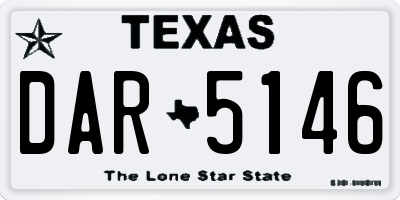 TX license plate DAR5146