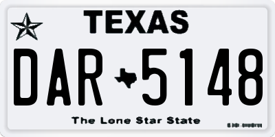 TX license plate DAR5148